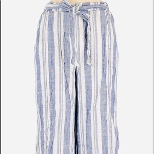 Linen wide leg pants